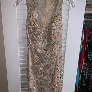 Beaded macduggal cocktail dress